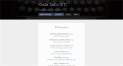 Desktop Screenshot of kostatadic.com