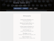 Tablet Screenshot of kostatadic.com